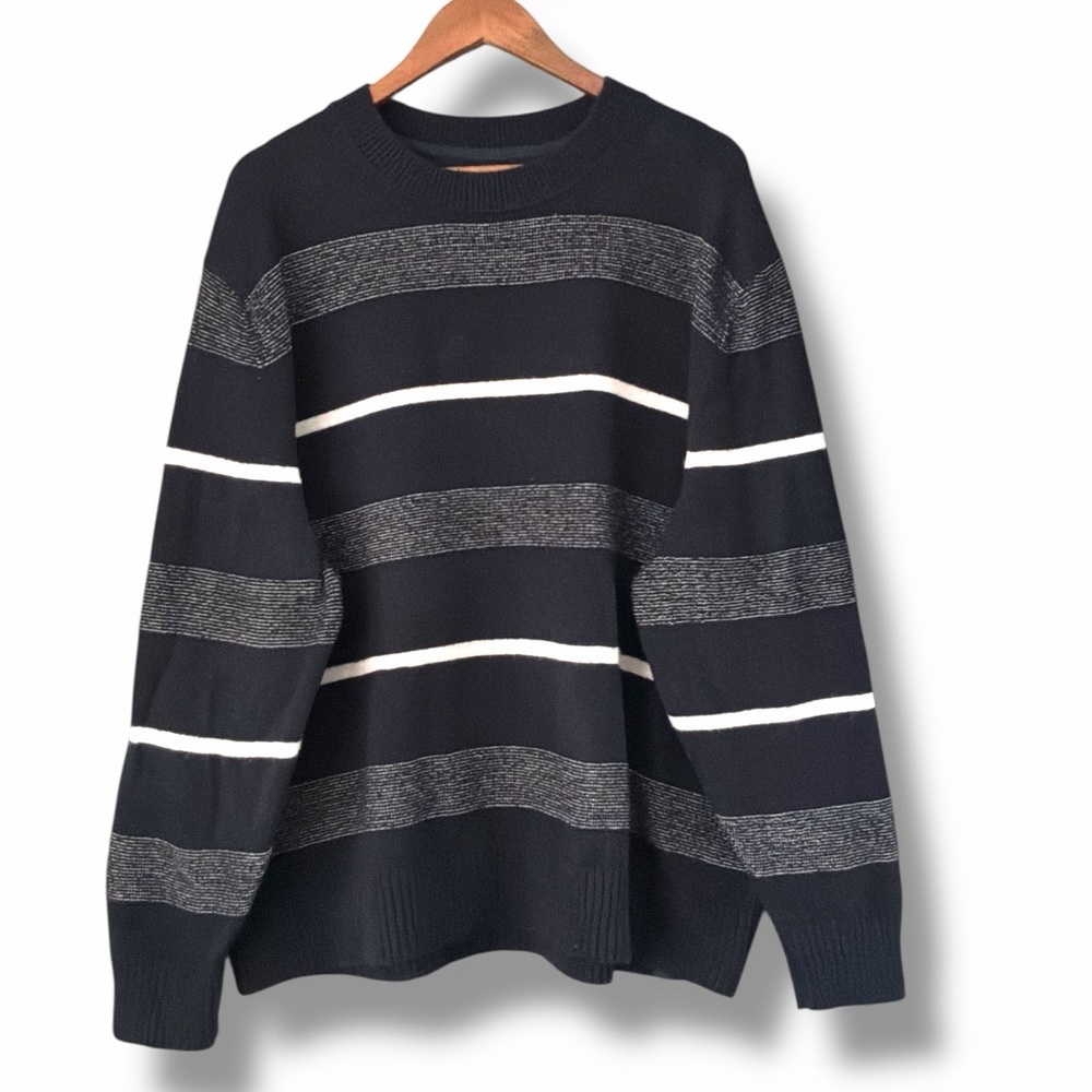 Lululemon Navy Blue Knit Merino Wool Blend Crewneck Pullover Sweater Size XXL - Picture 2 of 6